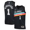 Maillot Enfant Nike NBA San Antonio Spurs City Edition Victor Wembanyama