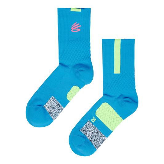 Chaussettes Curry Playmaker Blue Pink