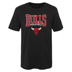 T-Shirt Junior NBA Slam Dunk Chicago Bulls Black