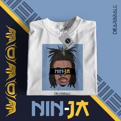 DearBBall T-Shirt - NIN-JA New Hair Cut Edition White