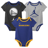 Jordan 3 Piece Creeper Set Golden States Warriors
