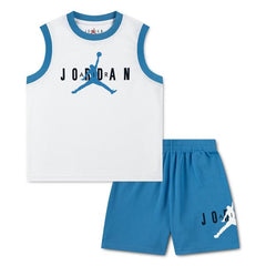 Ensemble Jordan Cadet Maillot/Short - White Blue