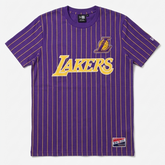 New Era Pinstripe Los Angeles Lakers T-shirt