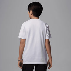 Jordan Wordmark EMB White Children's T-Shirt