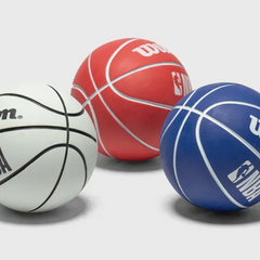 Mini Balle Rebondissante Wilson NBA bleue