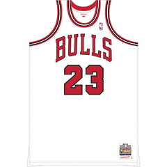 Authentic Jersey Mitchell 'n Ness Chicago Bulls 1997-1998 Michael Jordan White