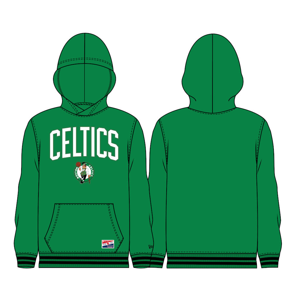 Sweat à capuche New Era Throwback Boston Celtics