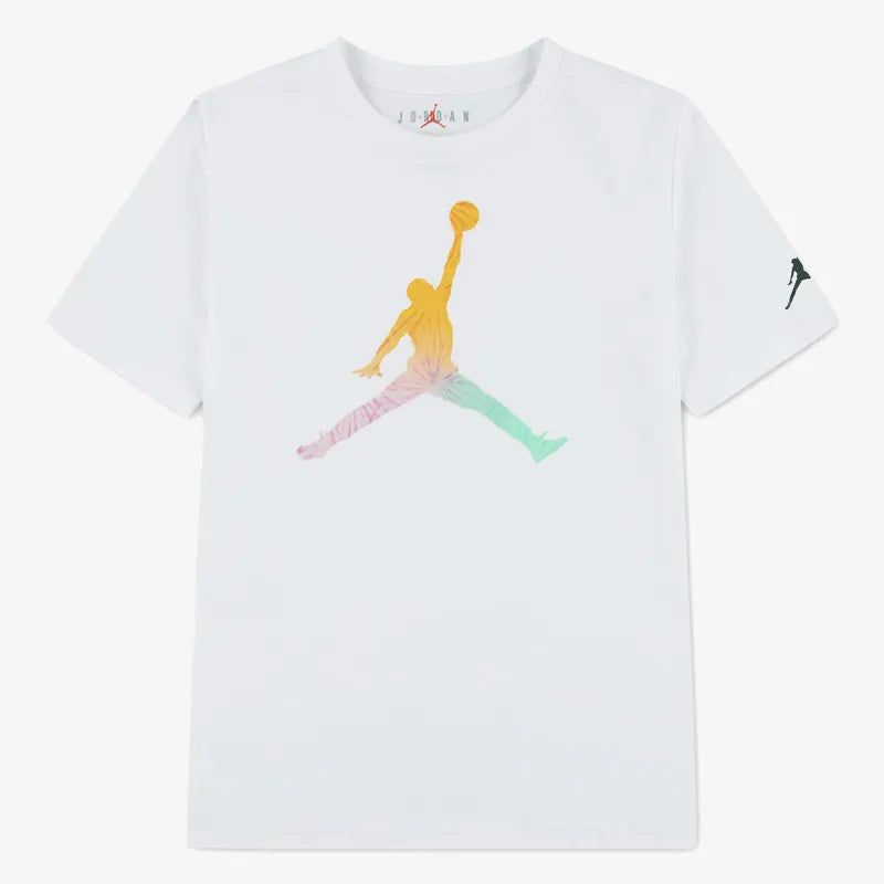 T-Shirt Enfant Jordan Tie Dye Blanc
