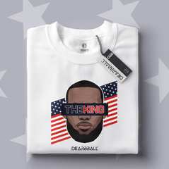 DearBBall T-Shirt - The KING USA Stripes Edition