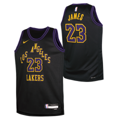 Maillot Enfant Nike NBA Los Angeles Lakers City Edition Lebron James