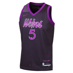 Maillot Enfant Nike NBA Minnesota Timberwolves City Edition Anthony Edwards