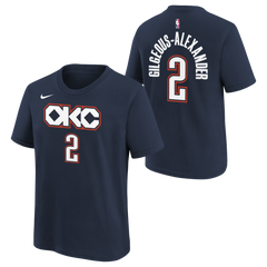 T-Shirt Enfant Nike NBA City Edition Oklahoma City Thunder Shai Gilgeous Alexander