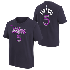 T-Shirt Enfant Nike NBA City Edition Minnesota Timberwolves Anthony Edwards