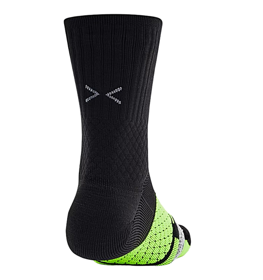 Chaussettes Curry UA AD Playmaker Mid "Black Volt"