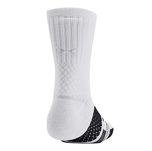 Chaussettes Curry UA AD Playmaker Mid "White Black"