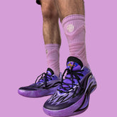 Chaussettes Basketball Performance HOOPS Violet