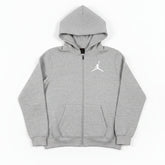 Sweat à Capuche Zippé Enfant Jordan FLC FZ Gris