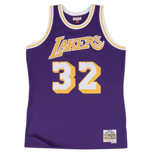 Maillot Mitchell & Ness Retro Magic Johnson Los Angeles Lakers 1984-85