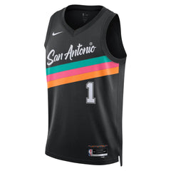 Maillot Enfant Nike NBA San Antonio Spurs City Edition Victor Wembanyama