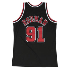 MITCHELL & NESS RETRO CHICAGO BULLS DENNIS RODMAN #91 BLACK