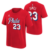 T-shirt Statement Lebron James 76ers Jordan Name & Number