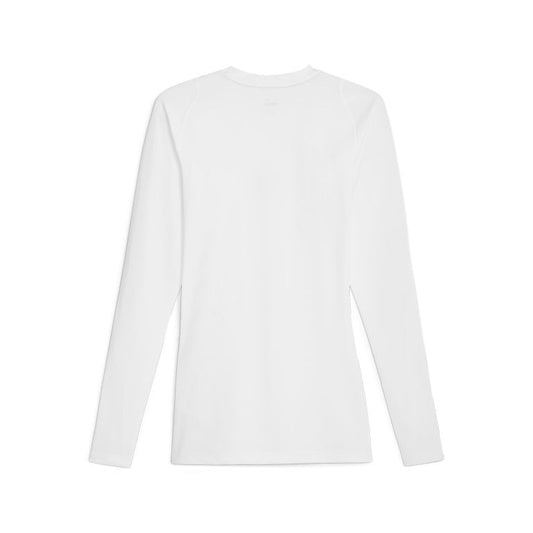 Puma Hoops Team Baselayer Long Sleeve Compression Top White