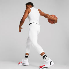 Legging de compression Puma Hoops Team 3/4 Tight Baselayer Blanc