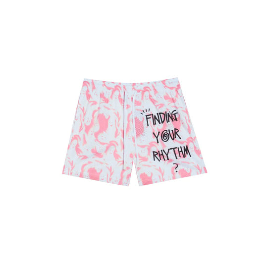 Rigorer Mesh Shorts Fantom White/Pink
