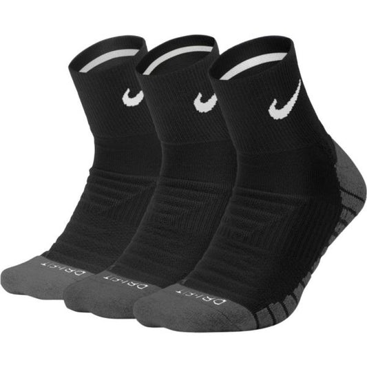 CHAUSSETTES 3PK EVERYDAY MAX QUARTER - BLACK