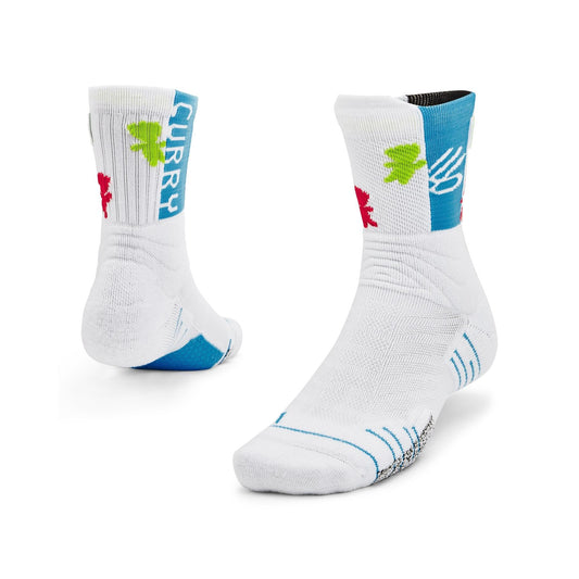 Chaussettes Curry Playmaker White Blue