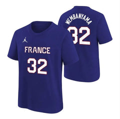 T-Shirt Victor Wembanyama Enfant Team France Nike