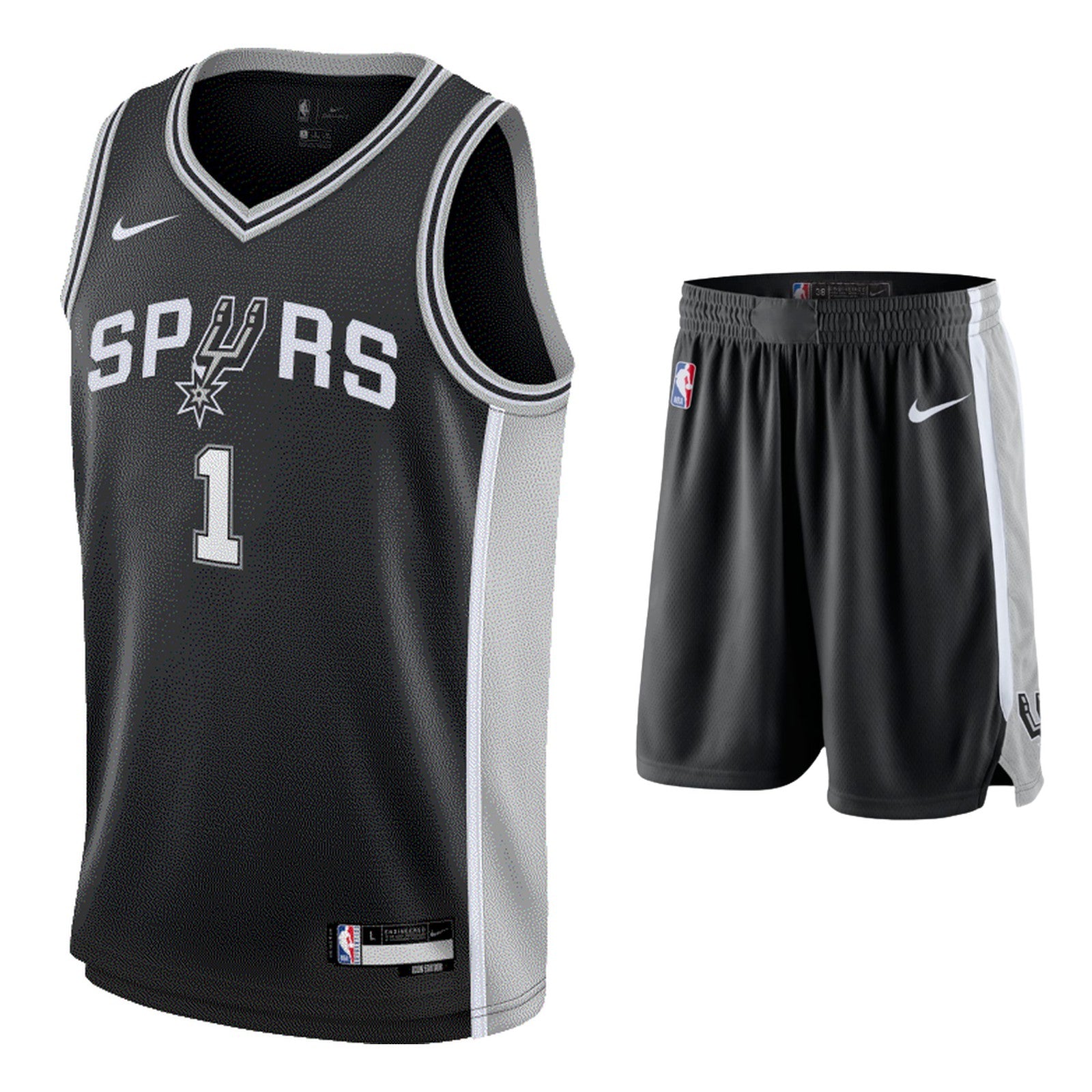 Tenue Enfant NBA Icon Victor Wembanyama San Antonio Spurs (Maillot + Short)