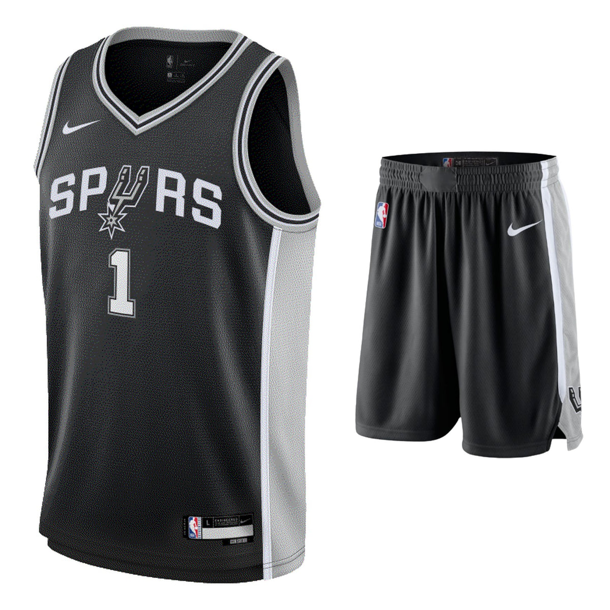 Tenue Enfant NBA Icon Victor Wembanyama San Antonio Spurs (Maillot + Short)