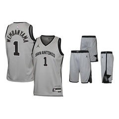 Tenue Enfant NBA Statement Victor Wembanyama San Antonio Spurs (Maillot + Short)