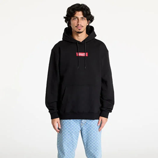 Sweat à Capuche Mitchell & Ness Box Logo Black