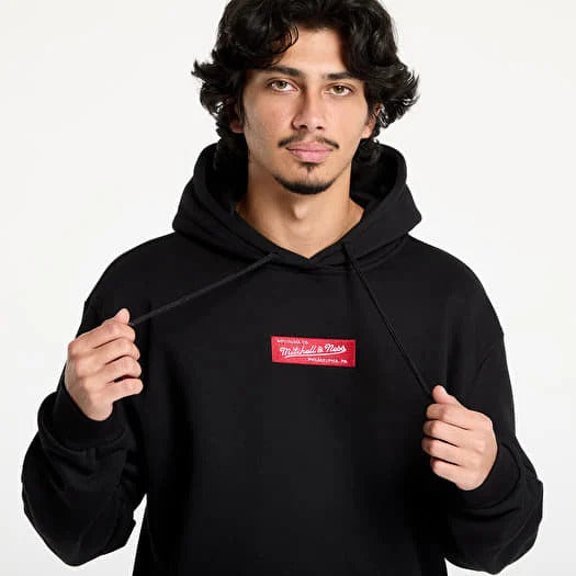 Sweat à Capuche Mitchell & Ness Box Logo Black