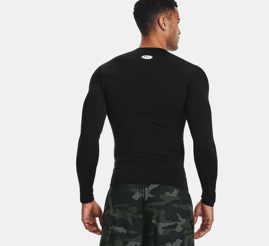 UA HeatGear® Black Long Sleeve Compression Top