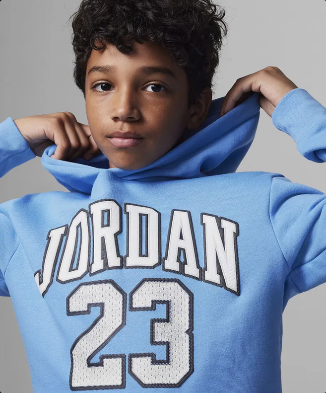 Sweat à Capuche Enfant Jordan HBR Blue
