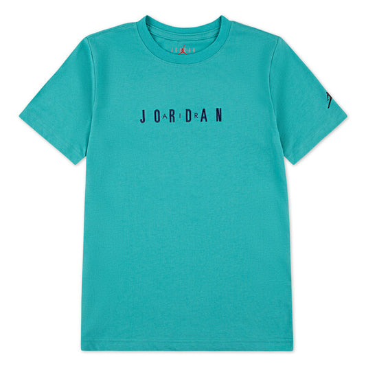 T-Shirt Enfant Jordan Wordmark  Washed Teal