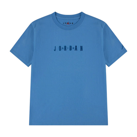 Jordan Wordmark EMB White Children's T-Shirt 