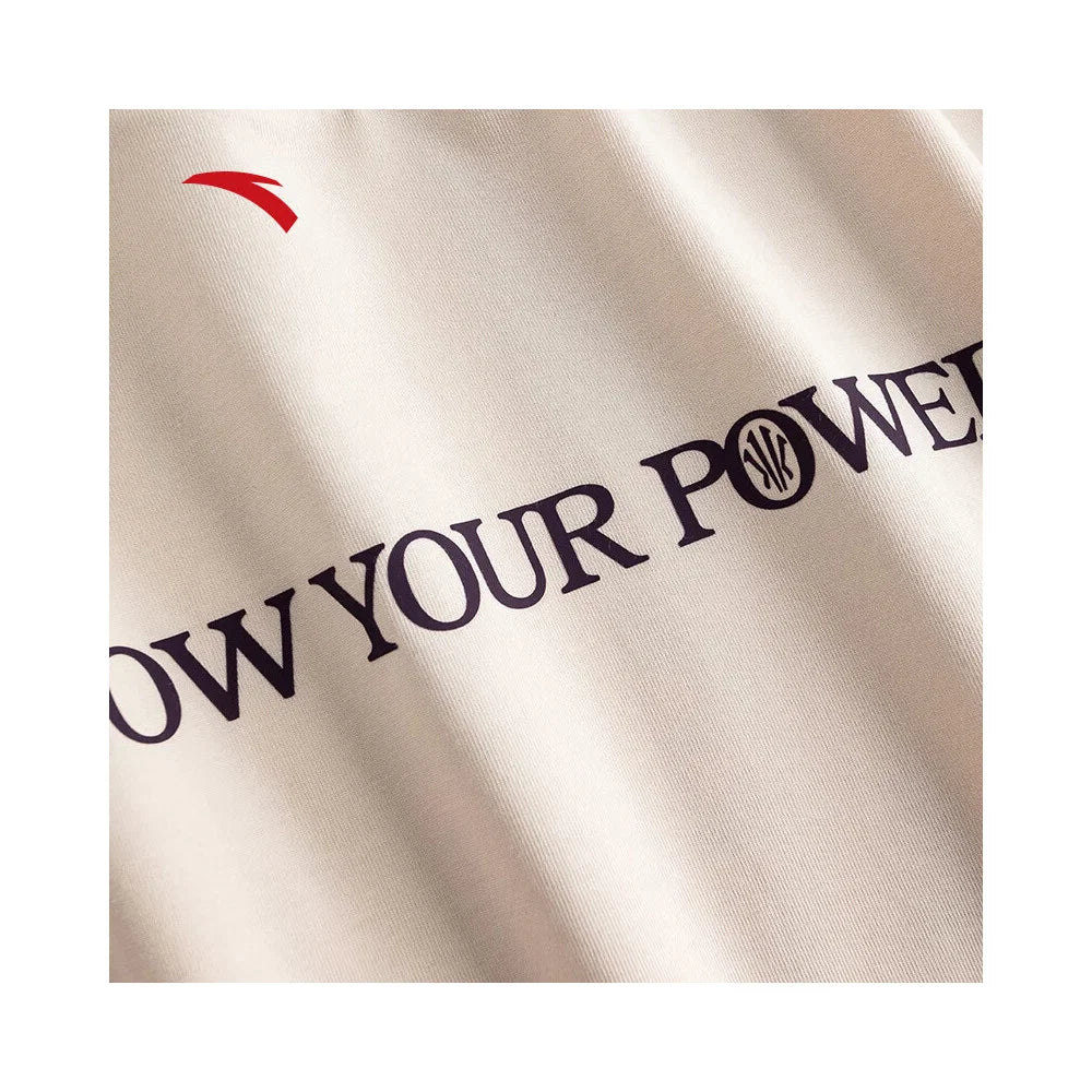 Anta KAI T-Shirt "Know Your Power" beige