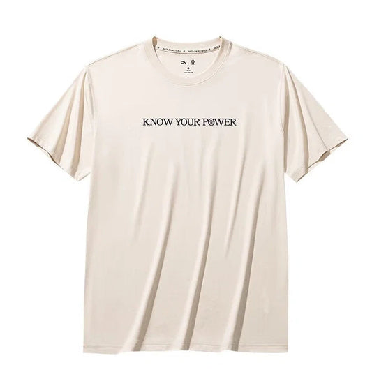 Anta KAI T-Shirt "Know Your Power" beige