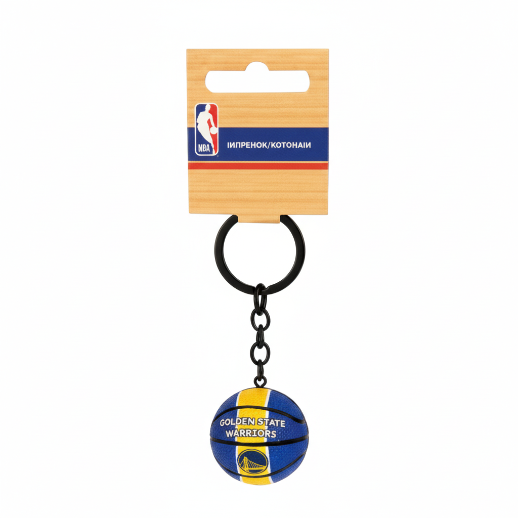 Porte Clés Nba Golden States Warriors 3D Ball