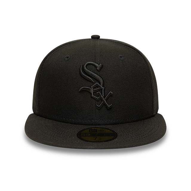 Casquette 59Fifty Fitted Chicago White Sox MLB Black on Black