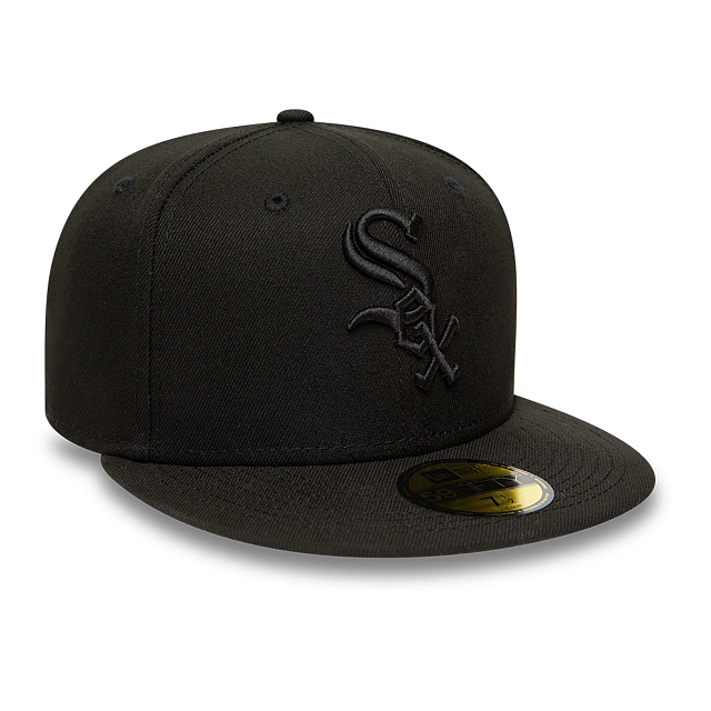 Casquette 59Fifty Fitted Chicago White Sox MLB Black on Black