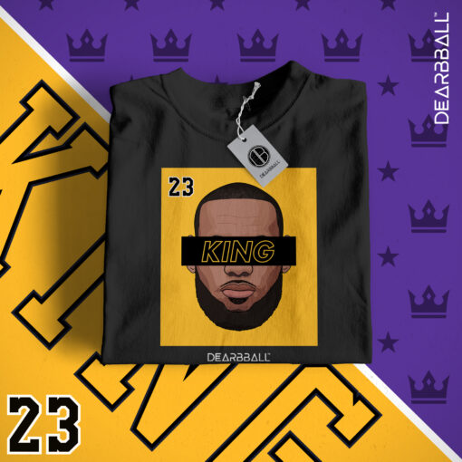 DearBBall T-Shirt - KING 23 Yellow Edition Noir