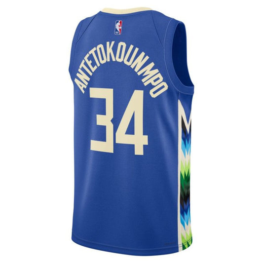 Maillot NBA Giannis Antetokounmpo Milwaukee Bucks Nike City Edition 2023