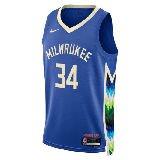 Maillot NBA Giannis Antetokounmpo Milwaukee Bucks Nike City Edition 2023