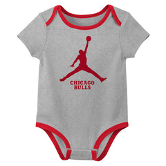 Jordan 3 Piece Creeper Set Chicago Bulls