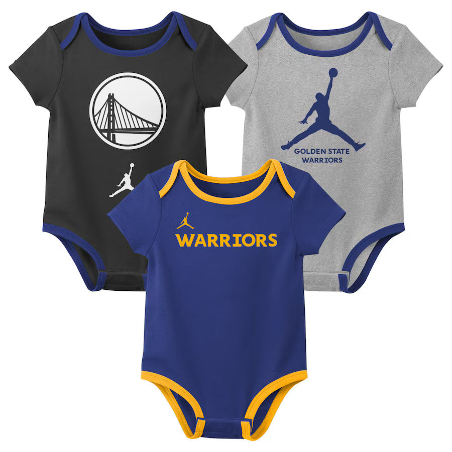 Jordan 3 Piece Creeper Set Golden States Warriors